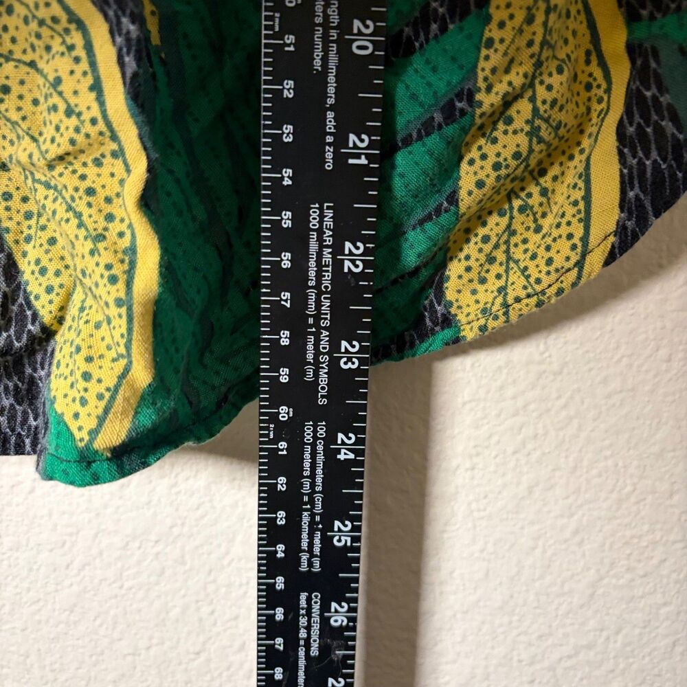 Jane & Delancey Shirt Women's Large Button Up Floral Collared Boho Green Top - Picture 5 of 8